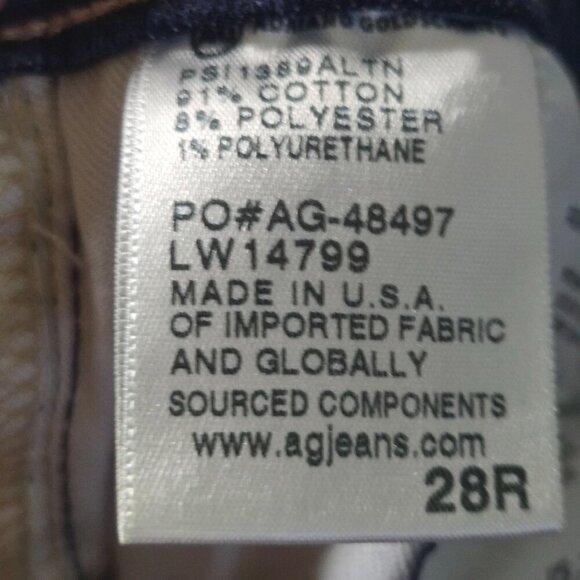 AG Adriano Goldschmied The Legging Ankle Size 28R - Picture 13 of 13